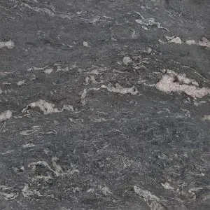 Placa de quartzito com textura sofisticada e veios naturais elegantes.